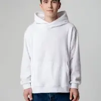 Худи флисовое унисекс Manakin, белое, размер XL/2XL