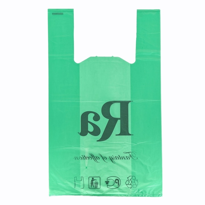 Пакет-майка 30 + 16 х 53 см, 18 мкр, зелёная Пакет-майка 30 + 16 х 53 см, 18 мкр, зелёная "Ra" набор 100шт