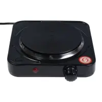 Плитка электрическая LHP-002, 1 конфорка, 1000 Вт, нагреватель диск, чёрная