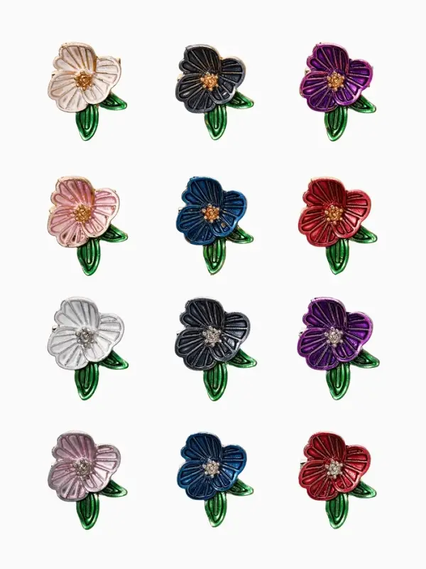 Брошь &laquo;Цветок Орхидея&raquo;, МИКС