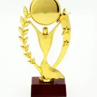 Наградная фигура "Лавры и звезды", 17,5 х 9,5 х 6.5 см