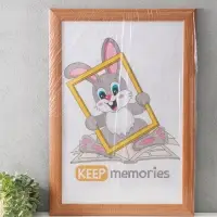 Фоторамка для фото 40х60 см "Luxe Elegance" пластик, бежевый, (пластик экран)