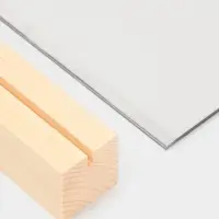 Тейбл-тент А5, оргстекло 2 мм, на деревянной подставке, 15&times;4&times;25 см