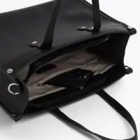 Сумка женская тоут TEXTURA на молнии, с кошельком, 30&times;10&times;24 см, чёрный