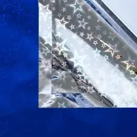 Бумага голографическая «Звездопад», синяя, 70×100 см