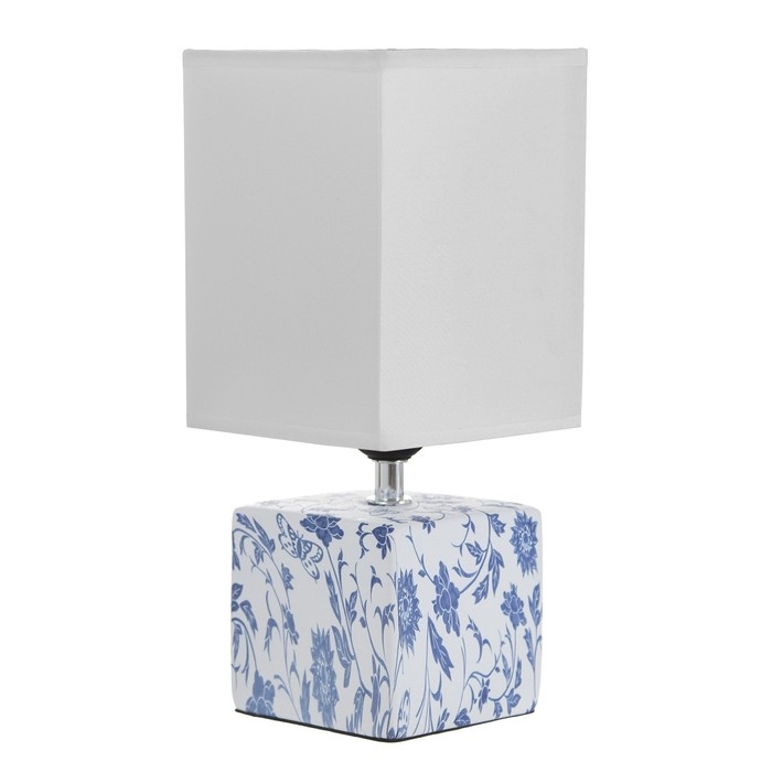 Настольная лампа Настольная лампа "Сафари" Е27 40Вт бело-фиолетовый 12,5х12,5х29 см RISALUX