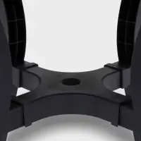 Стол садовый &laquo;Атлант&raquo;, 80&times;80&times;76.5 см, круглый, пластиковый, цвет графитовый