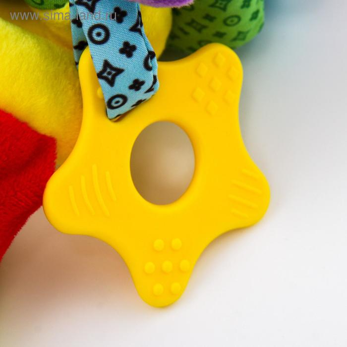 Растяжка - спираль с игрушками дуга на коляску / кроватку для малышей 0+ «Обезьянка яркая», Крошка Я Растяжка - спираль с игрушками дуга на коляску / кроватку для малышей 0+ «Обезьянка яркая», Крошка Я