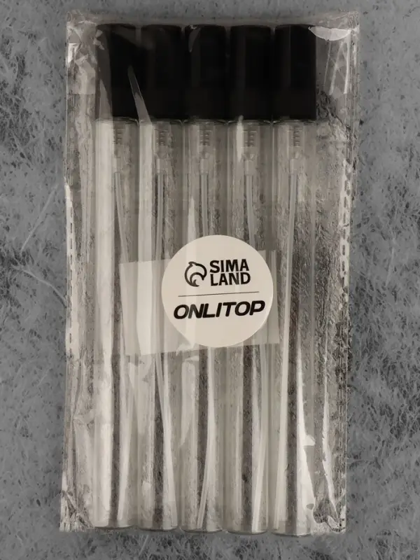 Флакон для парфюма, с распылителем, 15 мл, фасовка – 5 шт., чёрный