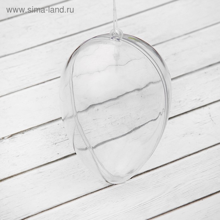 Заготовка - подвеска, раздельные части «Яйцо», размер собранного: 6.2 × 6.2 × 9 см Заготовка - подвеска, раздельные части «Яйцо», размер собранного: 6.2 × 6.2 × 9 см