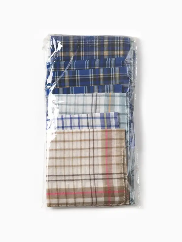 Платки носовые мужские Экономь и Я  Платки носовые мужские Экономь и Я "Квадрат" 38*38 см, (набор 10 шт), рис. МИКС,100% пэ