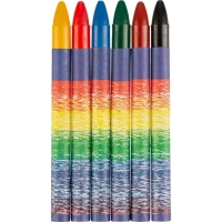 Мелки восковые Луч Классика 6цв круглые 12С 860-08