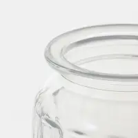 Банка стеклянная для хранения сыпучих продуктов Доляна &laquo;Голубки&raquo;, 800 мл, 11&times;20 см, с керамической крышкой