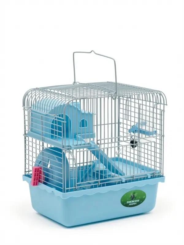Клетка для грызунов &laquo;Пижон&raquo;, 23&times;17&times;27 см, с наполнение, синяя