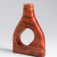 Ваза для сухоцветов &laquo;Катарсис&raquo;, 12&times;3&times;18 см, дерево джати, коричневая