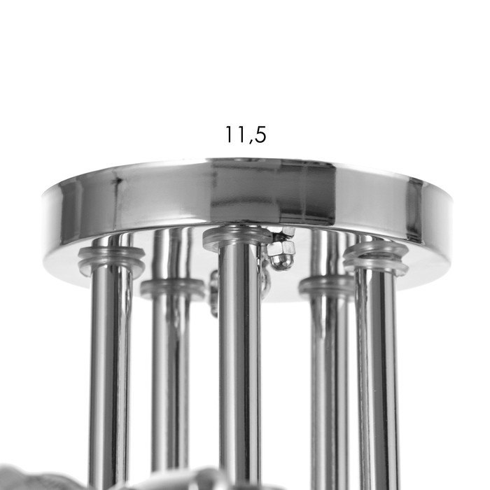 Люстра Люстра "Селена" 5х40Вт Е27 Хром 52х52х21см