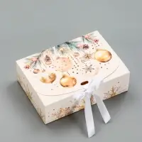 Складная коробка подарочная «Кристальный Новый год», 16 × 11,5 × 5 см