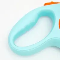 Рулетка - поводок для собак, лента 3 метра, оранжевая, голубая