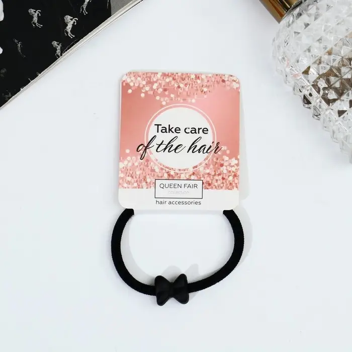 Резинка для волос "Аннет" 5 см, чёрный