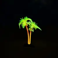 Растение для аквариума и террариума &laquo;Пальма&raquo;, светящееся, 10 см, красное