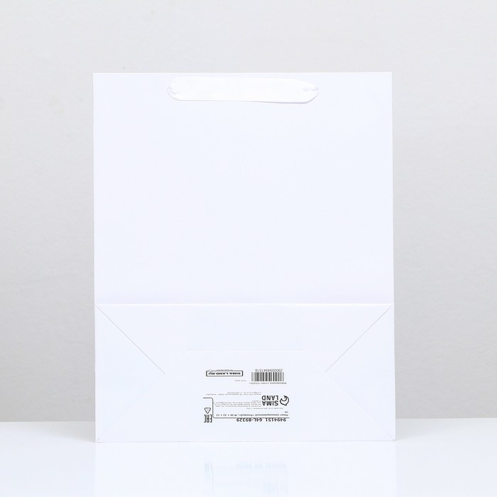 Пакет ламинированный «Белый», 26 х 32 х 12 см