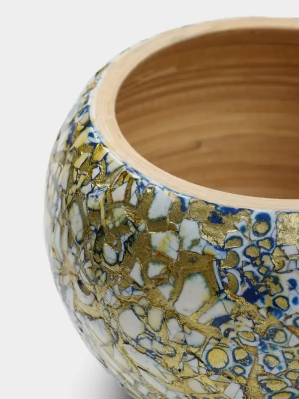 Банка для сыпучих продуктов, 13&times;13&times;12 см, бамбук