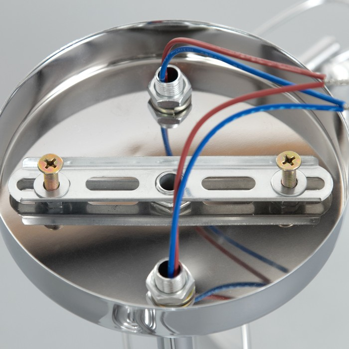 Люстра 1084/2SL 40Вт Е27 серебро 42х15х23 см BayerLux