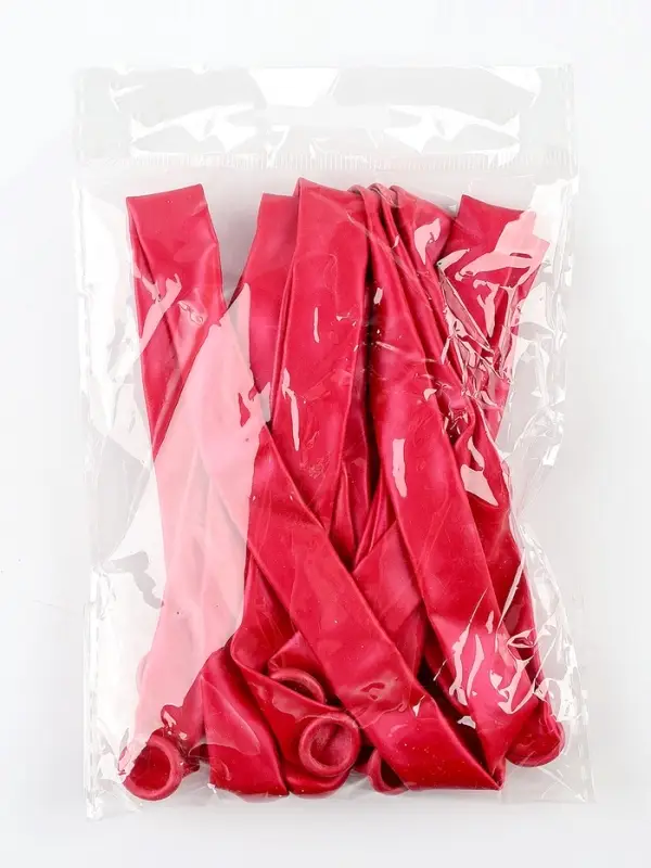 Воздушные шары для моделирования 125 см, d=7.5 см, 10 шт., фуксия