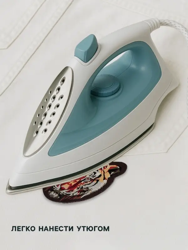 Термоаппликация &laquo;Тигр&raquo;, 5.6&times;6.3 см, коричневая