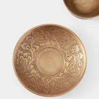 Чайная пара &laquo;Антик&raquo;, 12&times;11.5&times;6 см, латунь