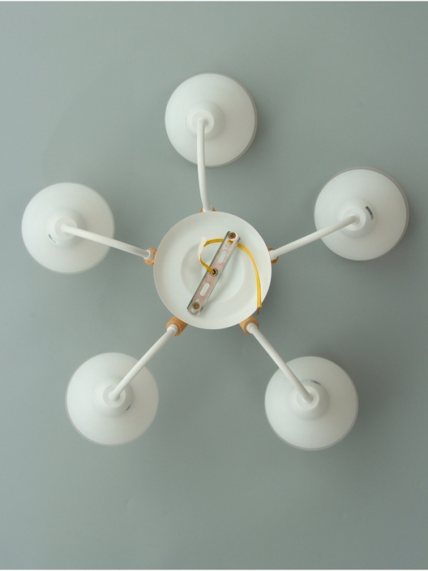 Люстра Люстра "Нельсен" 5хЕ27 40Вт белый 57х57х25 см