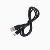 Кабель D-01T, Type-C - USB, 1 м, 2.4 A, зарядка + передача данных, чёрный