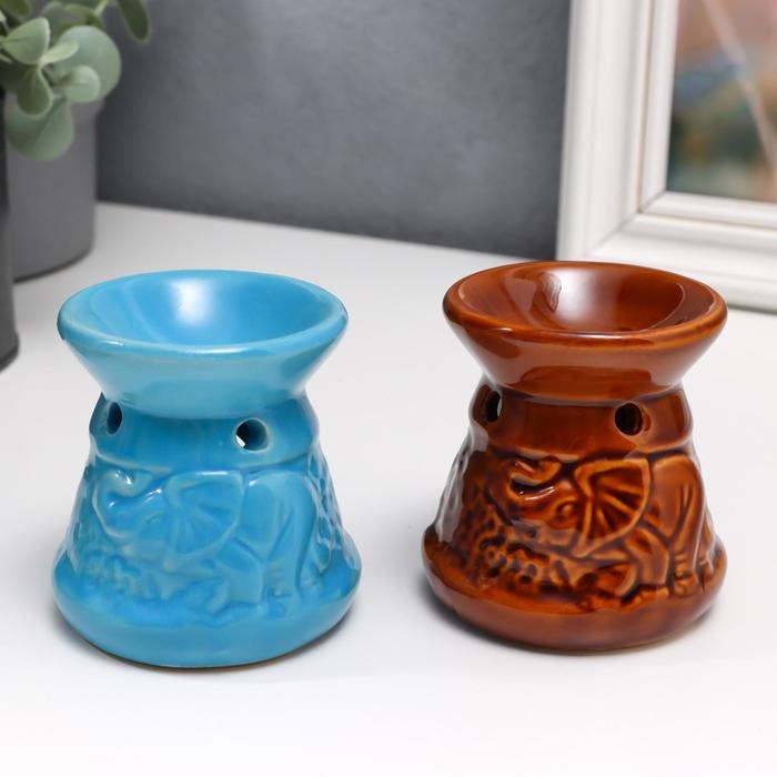 Аромалампа  Аромалампа "Слоны" 6х6х7 см  МИКС