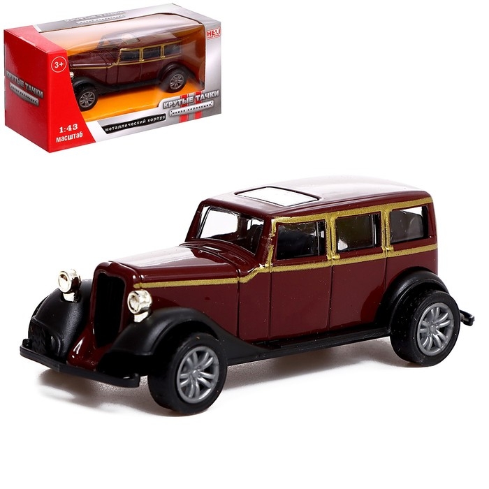 Машина металлическая «Ретро», масштаб 1:43, инерция, МИКС Машина металлическая «Ретро», масштаб 1:43, инерция, МИКС