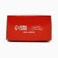 Коробка складная с окном «Дедушка Мороз», 6 х 12 х 3.5 см
