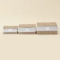 Корзины для хранения SL Home, плетёные, ручной работы, 3 шт.: от 18&times;12&times;8 см до 26&times;20&times;12 см