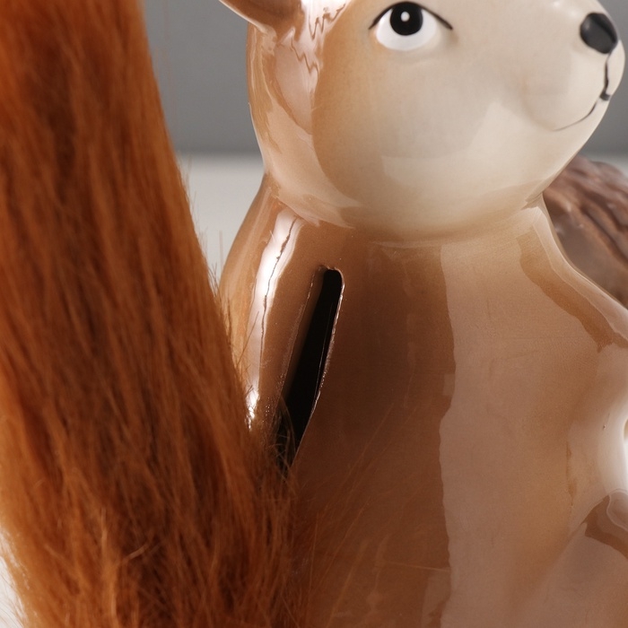 Копилка керамика  Копилка керамика "Белочка с жёлудем" 9х13х15,5 см