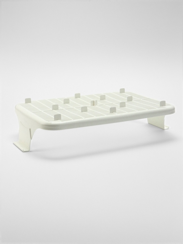 Туалет с сеткой, 44х33х11,5 см, бежевый/белый