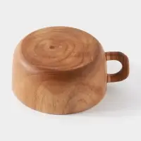 Миска с ручкой, 14&times;17&times;7 см, тиковое дерево