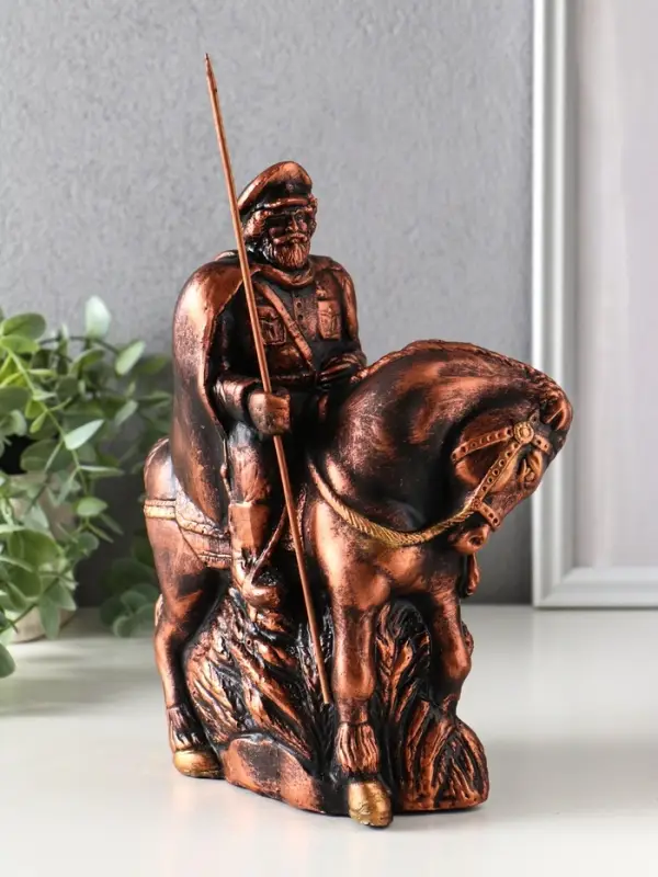 Фигура гипс &laquo;Казак на коне с пикой&raquo;, 25&times;19&times;11 см