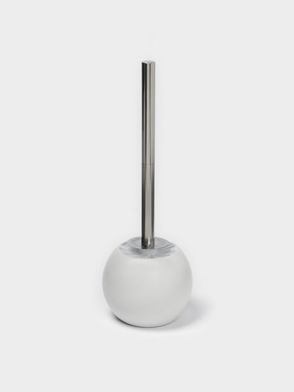 Ёршик для унитаза Доляна Wave, белый Ёршик для унитаза Доляна Wave, белый