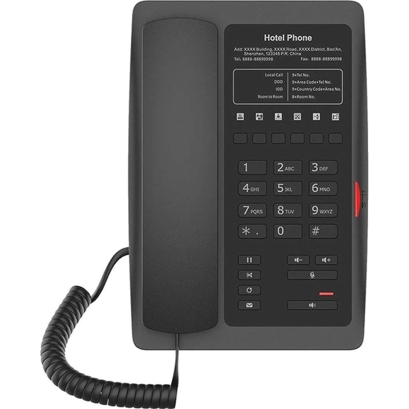 IP-телефон Fanvil H3 Black, 1 USB, 6 Soft keys, PoE, HD Voice, PSU