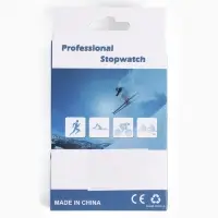 Секундомер, 8.2&times;6.5&times;2 см, 60 отсечек, обратный отсчёт, часы, календарь