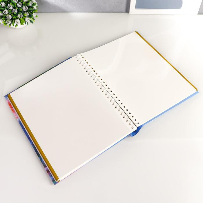 Фотоальбом магнитный 20 листов Фотоальбом магнитный 20 листов "Цветочный всплеск" МИКС 29х24,5х2,5 см