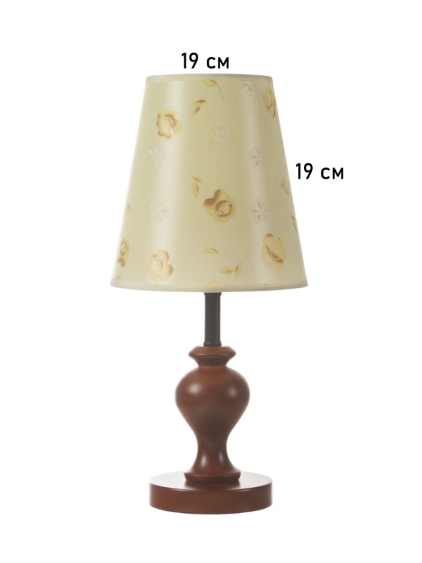 Лампа настольная BayerLux ЭКО "Сол" 1х40Вт Е27 коричневый 20х20х45см