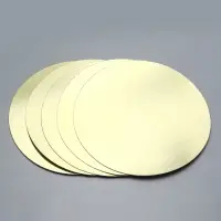 Подложка кондитерская, золотая 30 см - Набор 5 шт
