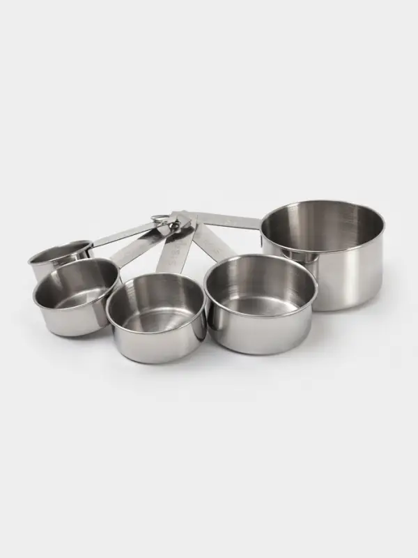 Набор мерных ложек Доляна &laquo;Кристалл&raquo;, 5 шт.: 30/60/80/125/250 мл, нержавеющая сталь, серебристый