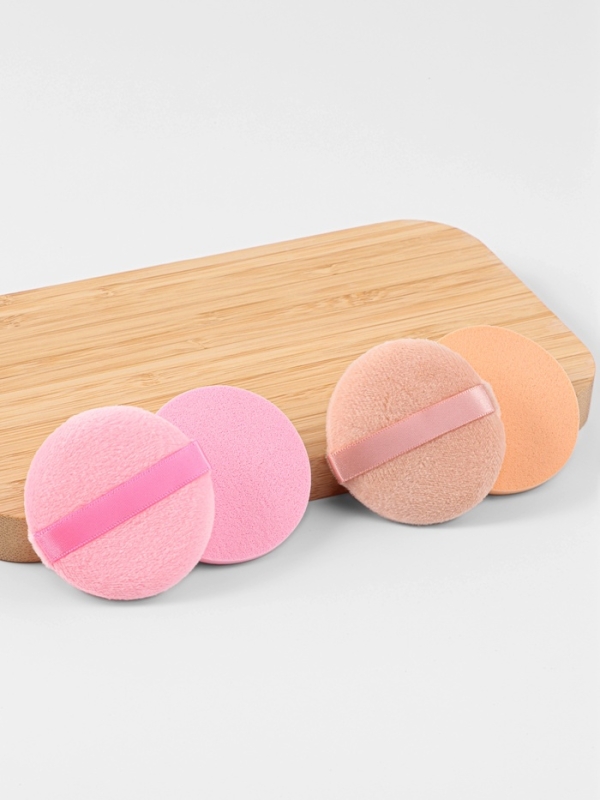 Набор д/макияжа 4шт: 2 пуховки, 2 спонжа латекс/полиэстер роз/беж пакет QF Набор д/макияжа 4шт: 2 пуховки, 2 спонжа латекс/полиэстер роз/беж пакет QF