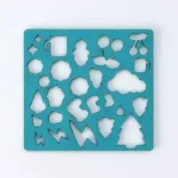 Валяние из шерсти. Набор трафаретов для валяния, 16&times;16 см, 7 шт.