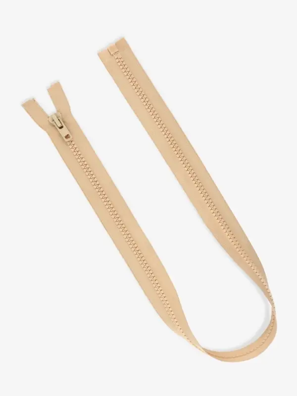 Молния &laquo;Трактор&raquo;, №8, разъёмная, замок автомат, 80 см, бежевая